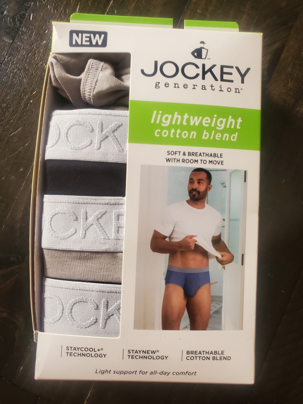 Jockey Lightweight Cotton Blend Boxer Briefs 4 Pack